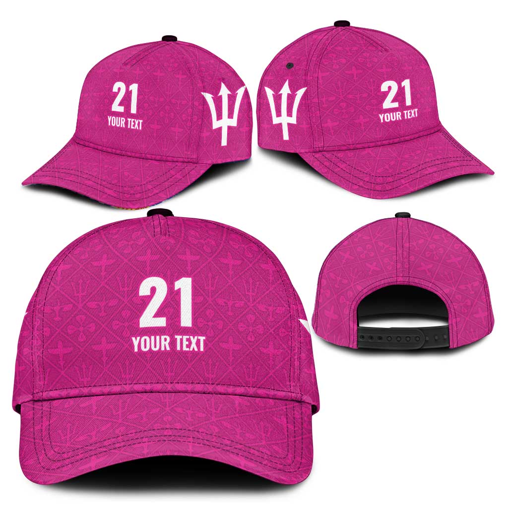 Caribbean Cricket Barbados Custom Classic Cap Strike of the Tridents Pink Fury LT9
