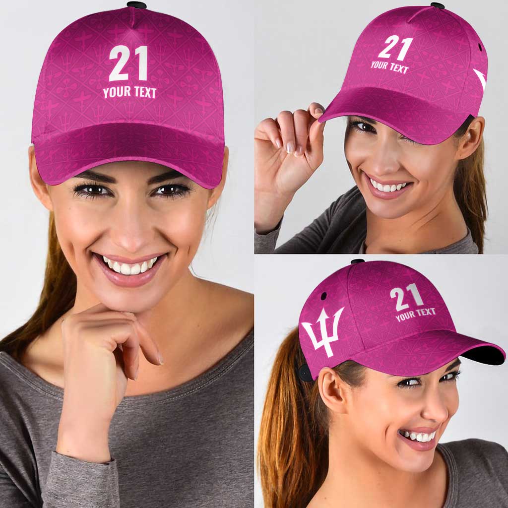 Caribbean Cricket Barbados Custom Classic Cap Strike of the Tridents Pink Fury LT9