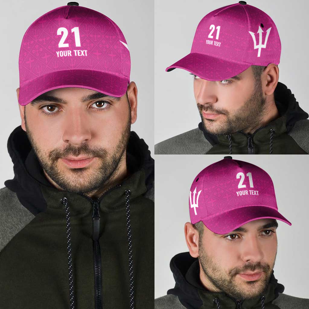 Caribbean Cricket Barbados Custom Classic Cap Strike of the Tridents Pink Fury LT9