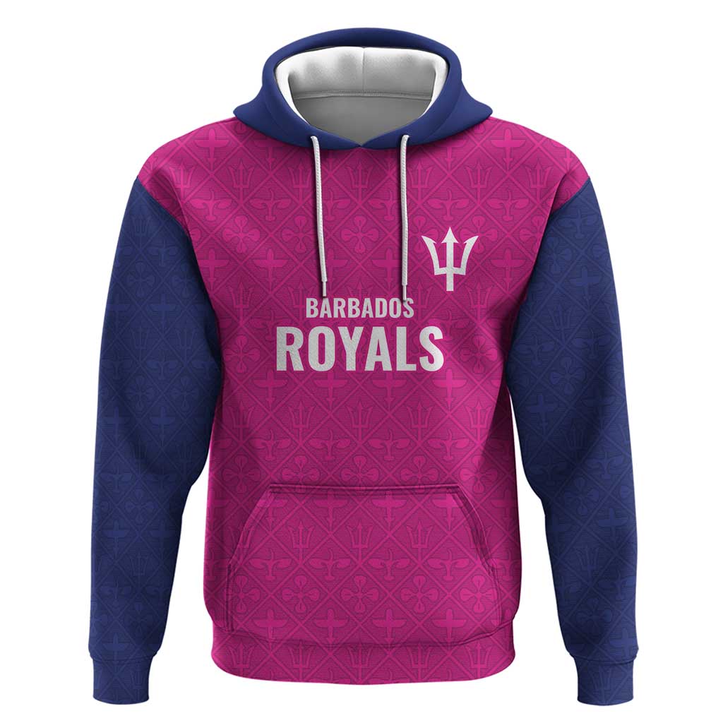 Caribbean Cricket Barbados Custom Hoodie Strike of the Tridents Pink Fury LT9