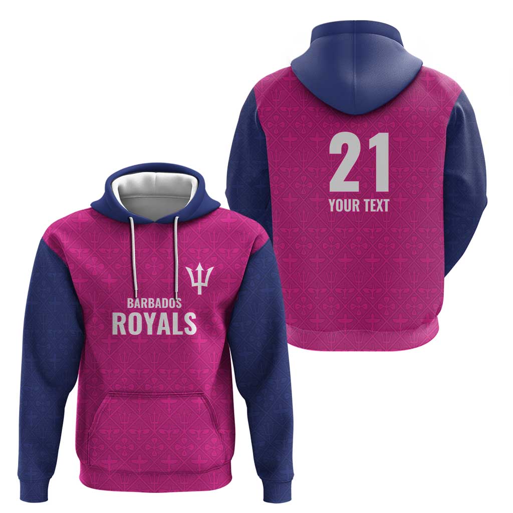 Caribbean Cricket Barbados Custom Hoodie Strike of the Tridents Pink Fury LT9