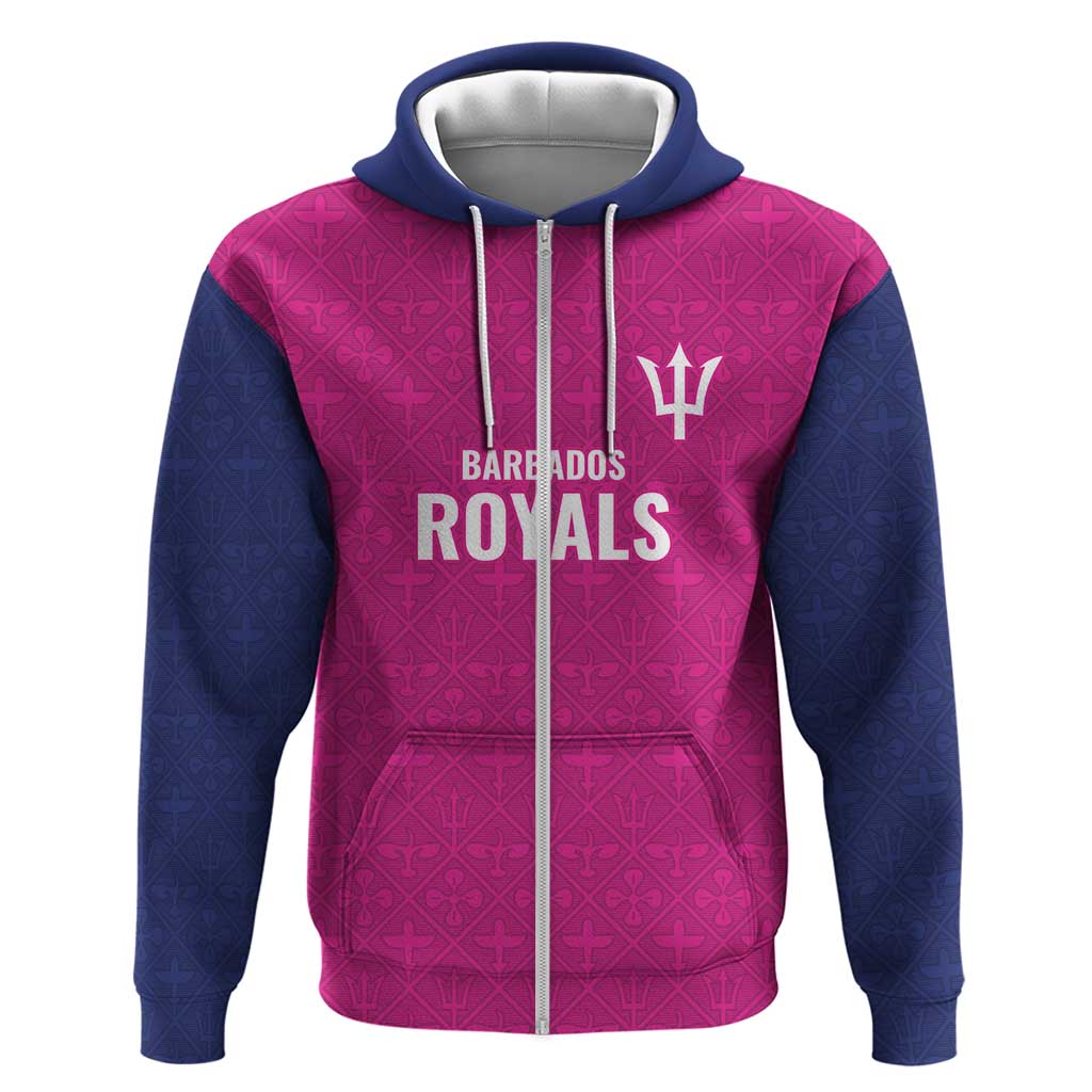 Caribbean Cricket Barbados Custom Hoodie Strike of the Tridents Pink Fury LT9