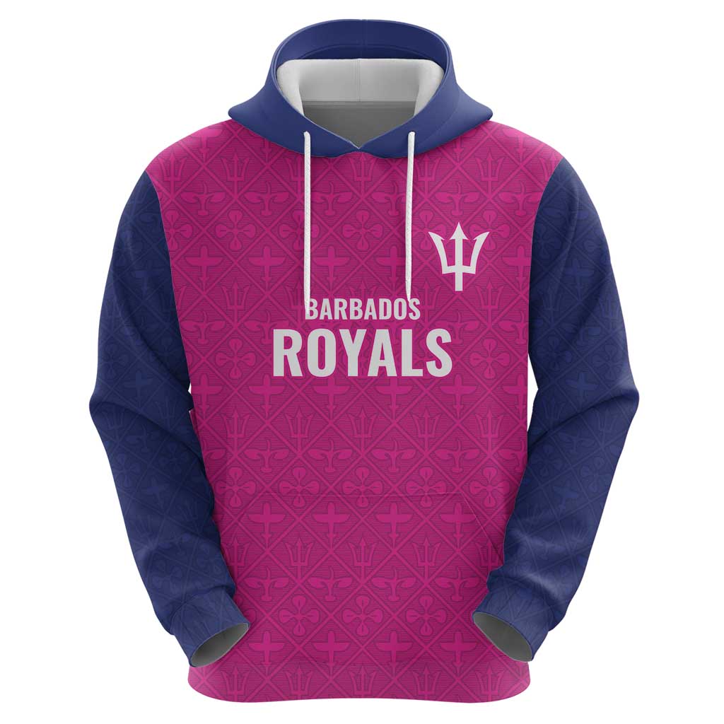Caribbean Cricket Barbados Custom Hoodie Strike of the Tridents Pink Fury LT9