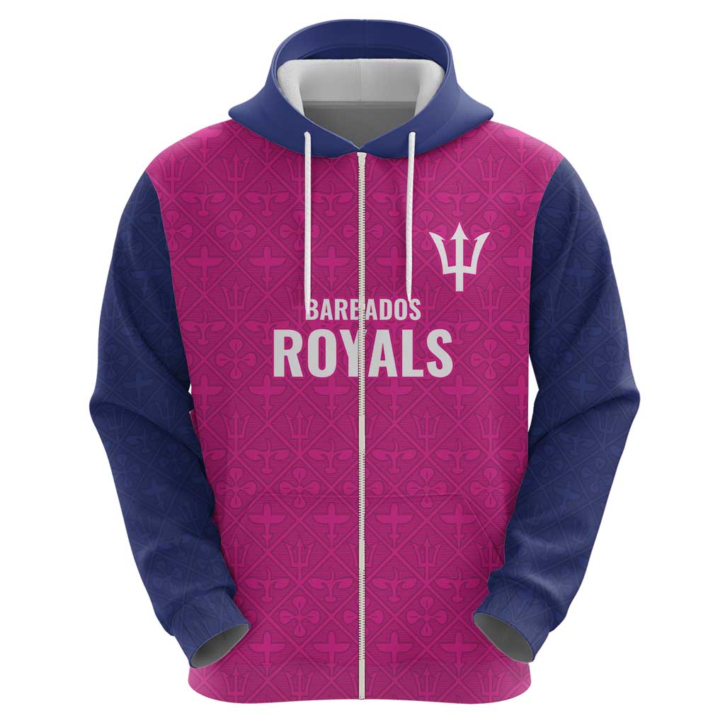 Caribbean Cricket Barbados Custom Hoodie Strike of the Tridents Pink Fury LT9