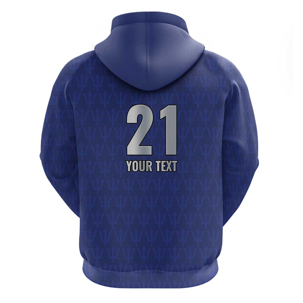 Caribbean Cricket Barbados Custom Hoodie Trident Champions Wave LT9