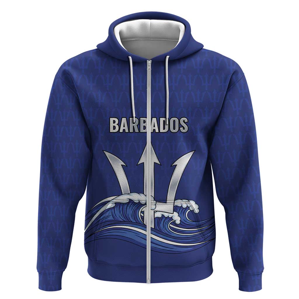 Caribbean Cricket Barbados Custom Hoodie Trident Champions Wave LT9