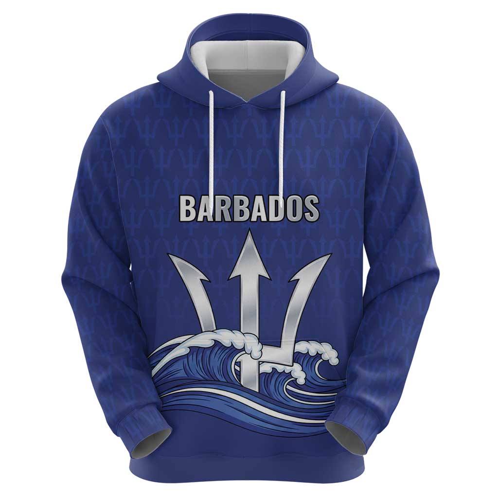 Caribbean Cricket Barbados Custom Hoodie Trident Champions Wave LT9