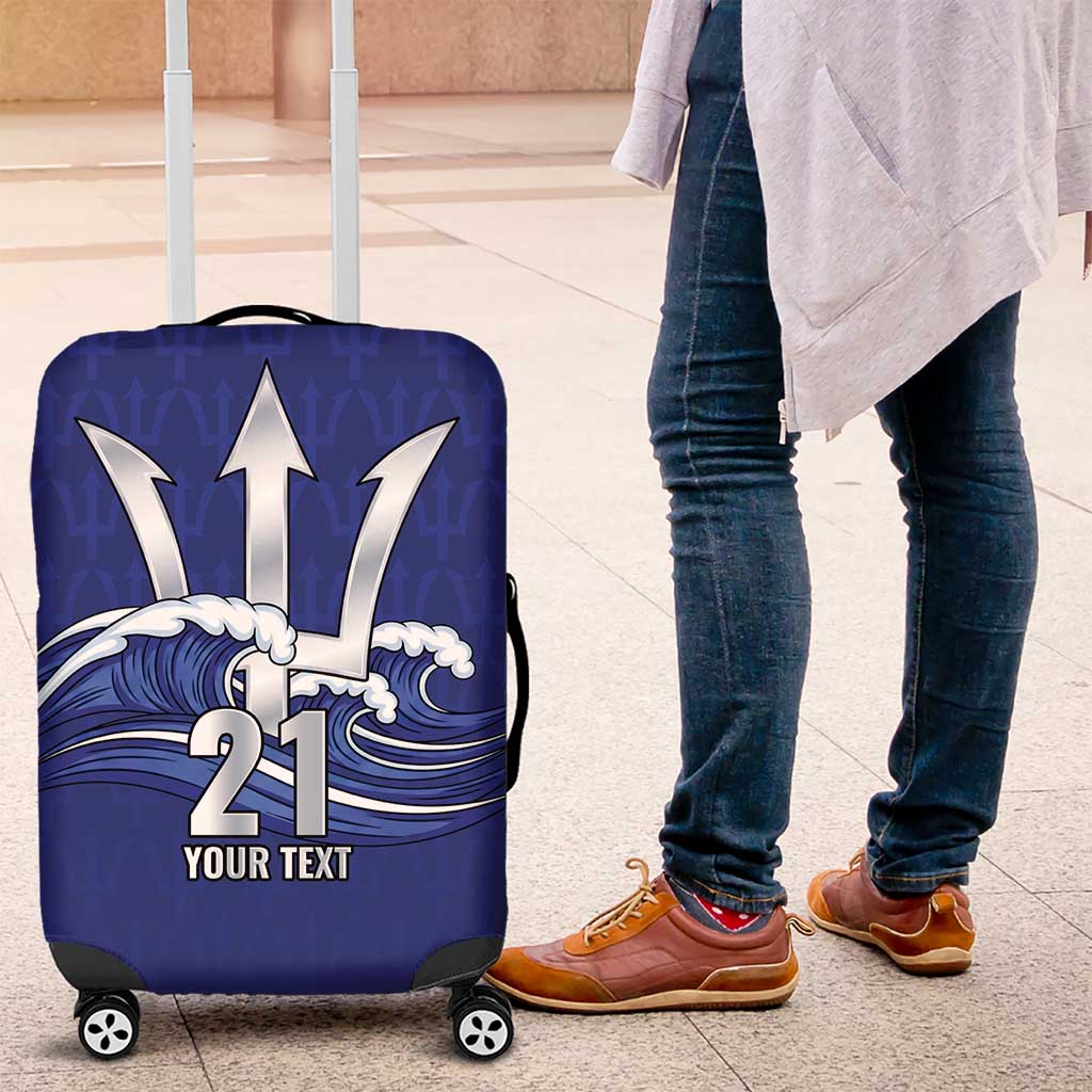 Caribbean Cricket Barbados Custom Luggage Cover Trident Champions Wave LT9