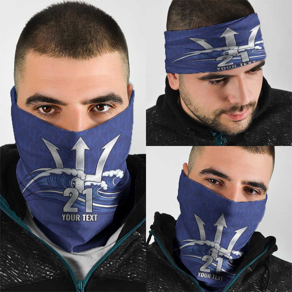 Caribbean Cricket Barbados Custom Neck Gaiter Trident Champions Wave LT9