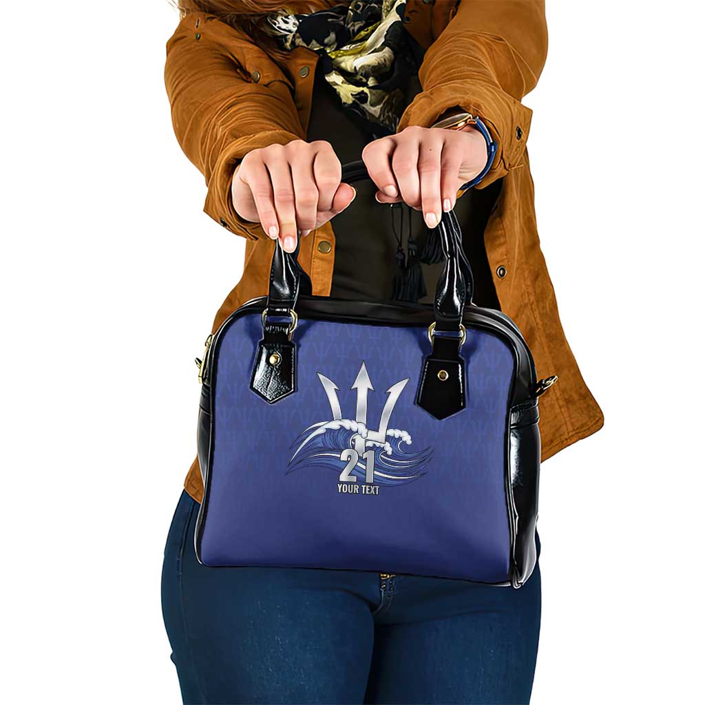 Caribbean Cricket Barbados Custom Shoulder Handbag Trident Champions Wave LT9