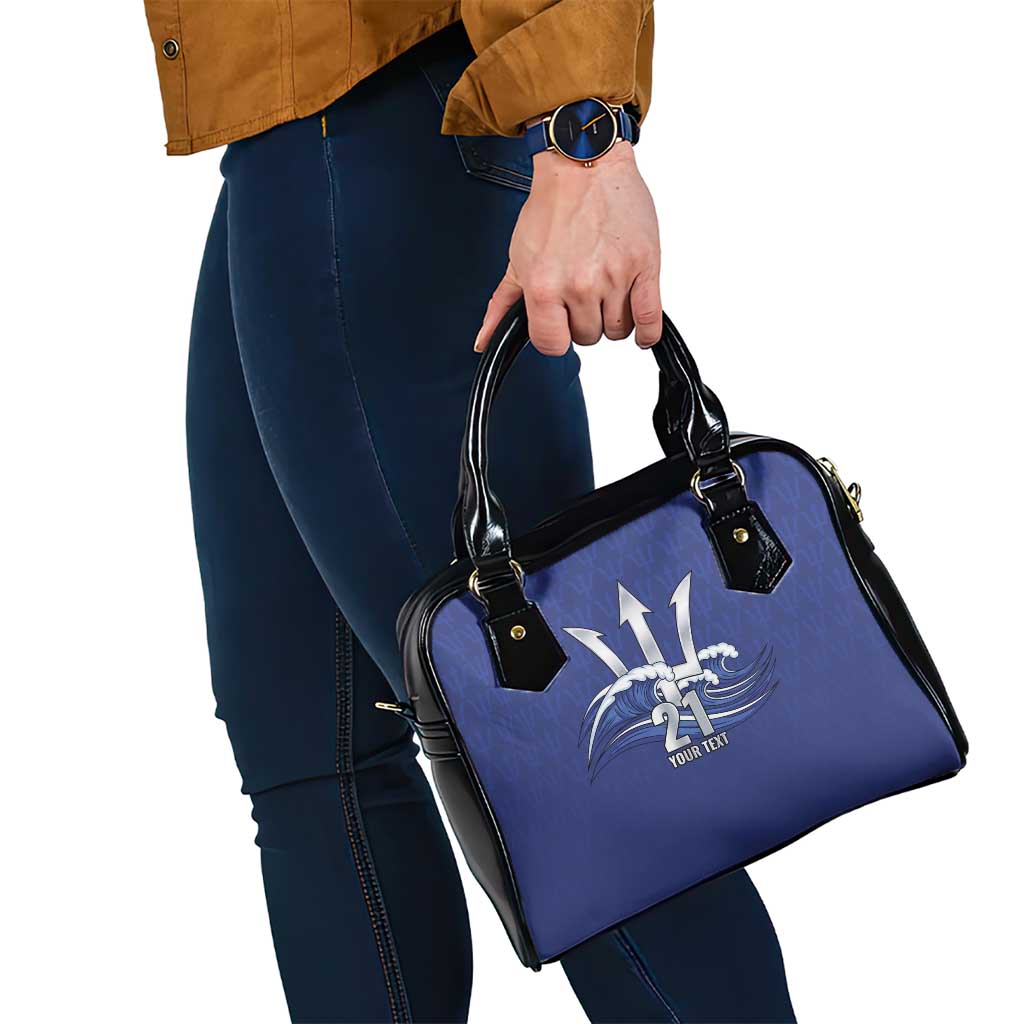 Caribbean Cricket Barbados Custom Shoulder Handbag Trident Champions Wave LT9