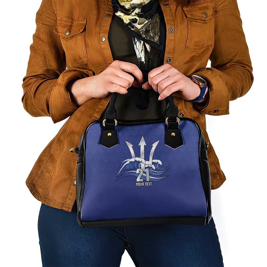 Caribbean Cricket Barbados Custom Shoulder Handbag Trident Champions Wave LT9