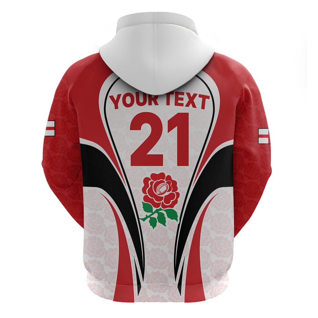 Custom England Rugby Hoodie Come On Red Rose Word Cup 2023 LT9