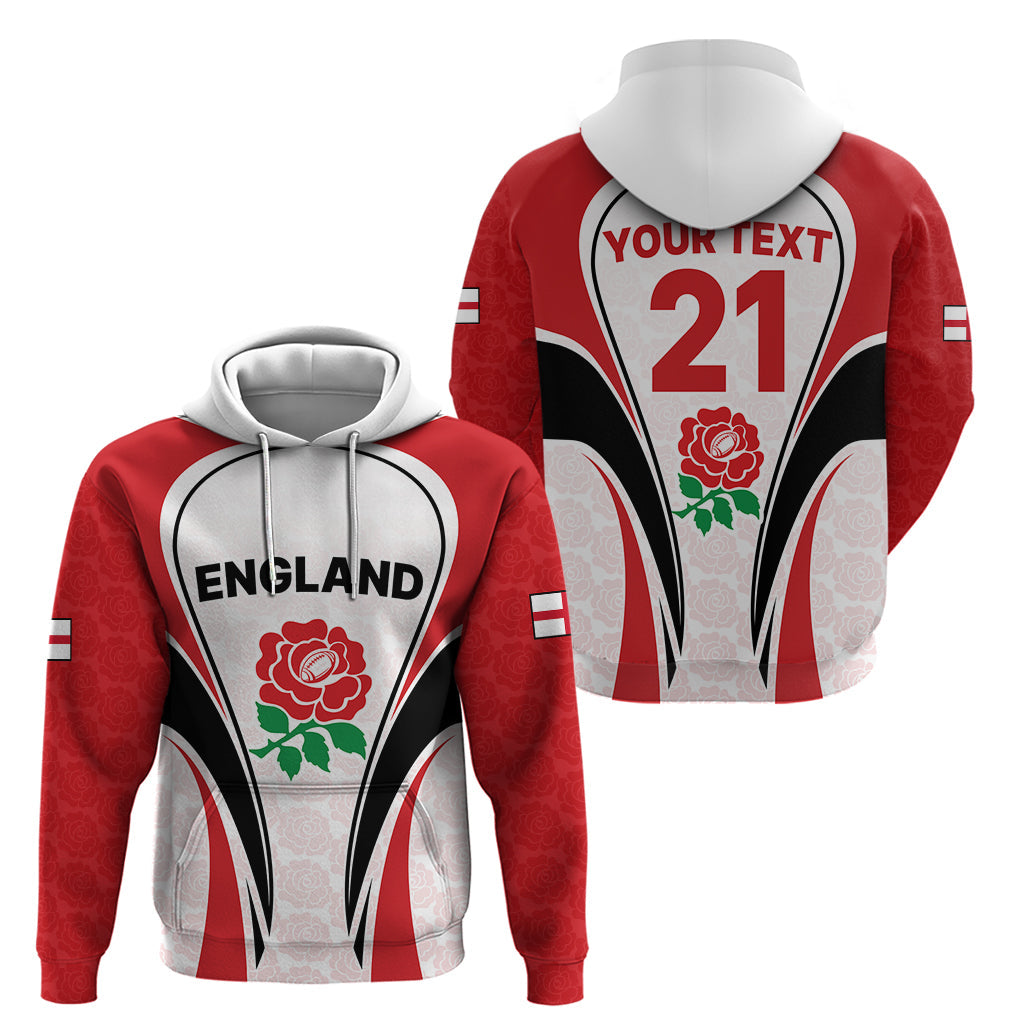 Custom England Rugby Hoodie Come On Red Rose Word Cup 2023 LT9