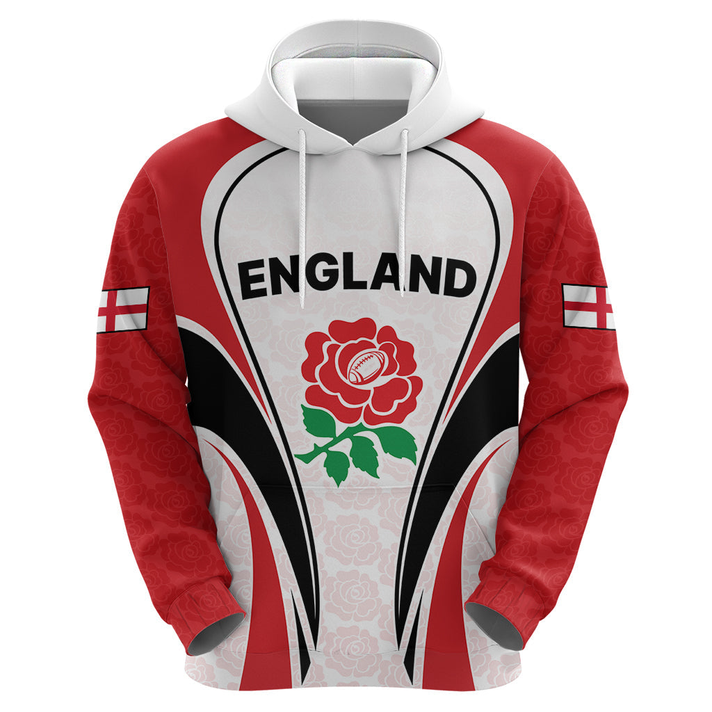 Custom England Rugby Hoodie Come On Red Rose Word Cup 2023 LT9