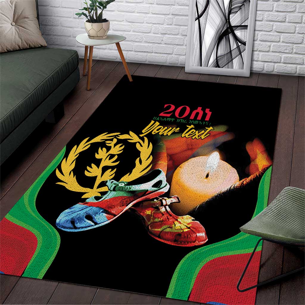 Personalized Afro-Eritrea Maelti Siwuat Area Rug Shida Shoes Glory To Our Martyrs Eritrea LT9