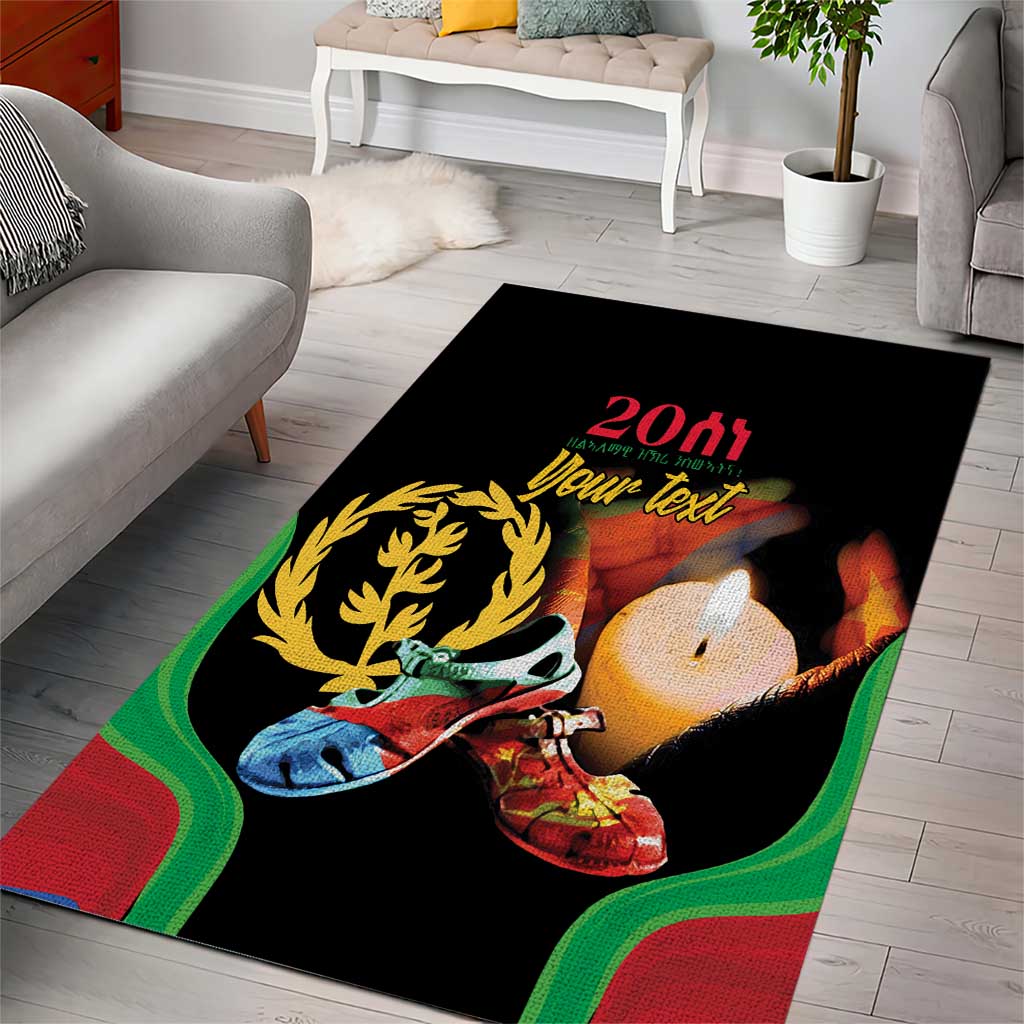 Personalized Afro-Eritrea Maelti Siwuat Area Rug Shida Shoes Glory To Our Martyrs Eritrea LT9