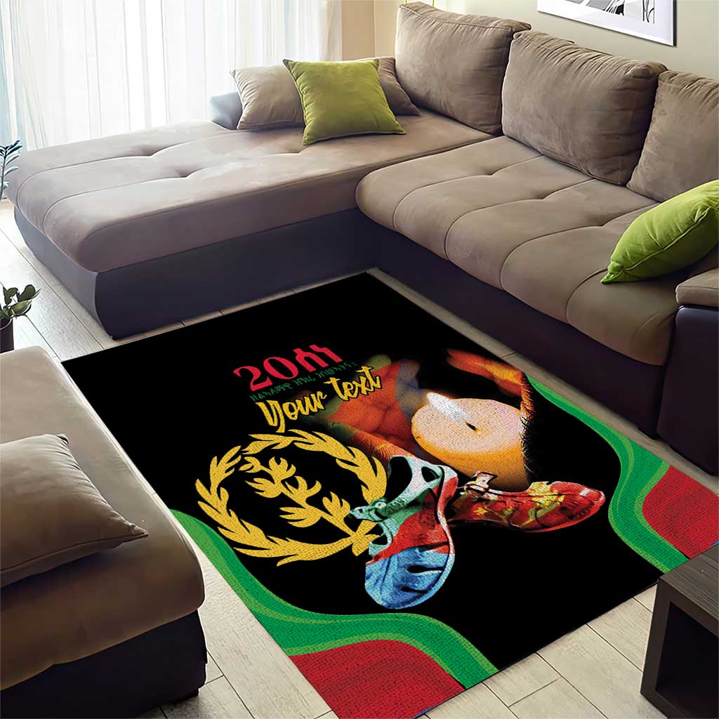 Personalized Afro-Eritrea Maelti Siwuat Area Rug Shida Shoes Glory To Our Martyrs Eritrea LT9