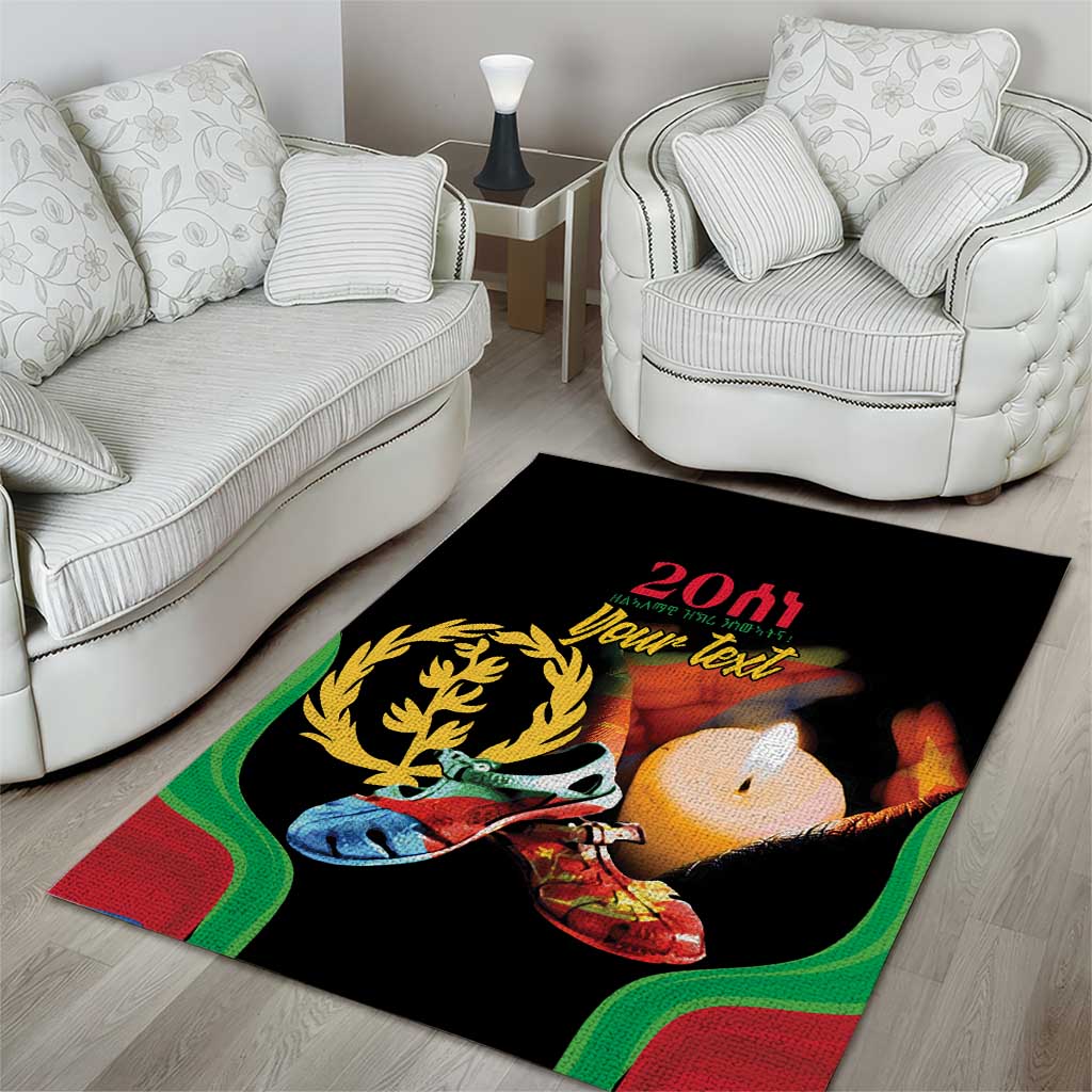 Personalized Afro-Eritrea Maelti Siwuat Area Rug Shida Shoes Glory To Our Martyrs Eritrea LT9
