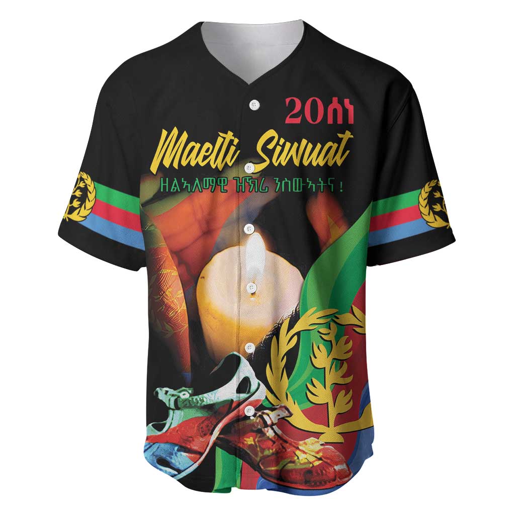 Personalized Afro-Eritrea Maelti Siwuat Baseball Jersey Shida Shoes Glory To Our Martyrs Eritrea LT9