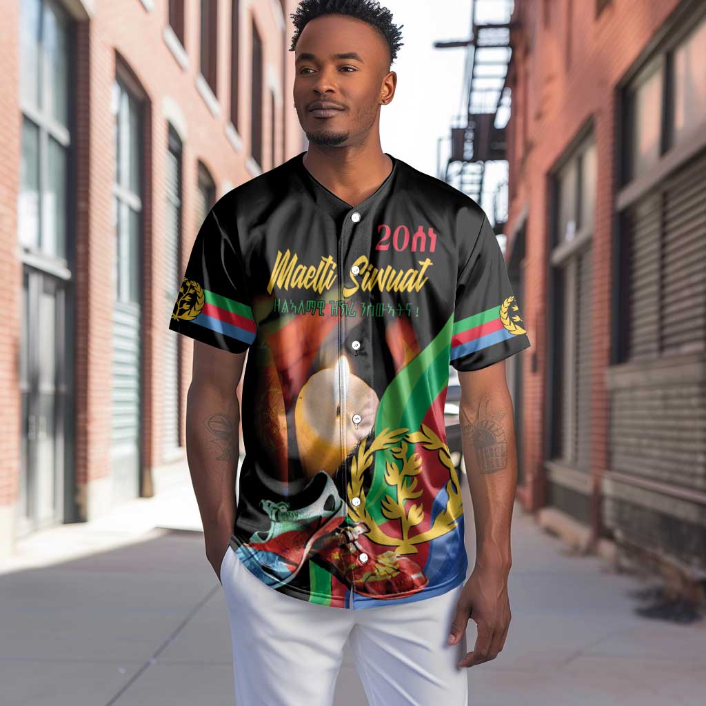 Personalized Afro-Eritrea Maelti Siwuat Baseball Jersey Shida Shoes Glory To Our Martyrs Eritrea LT9