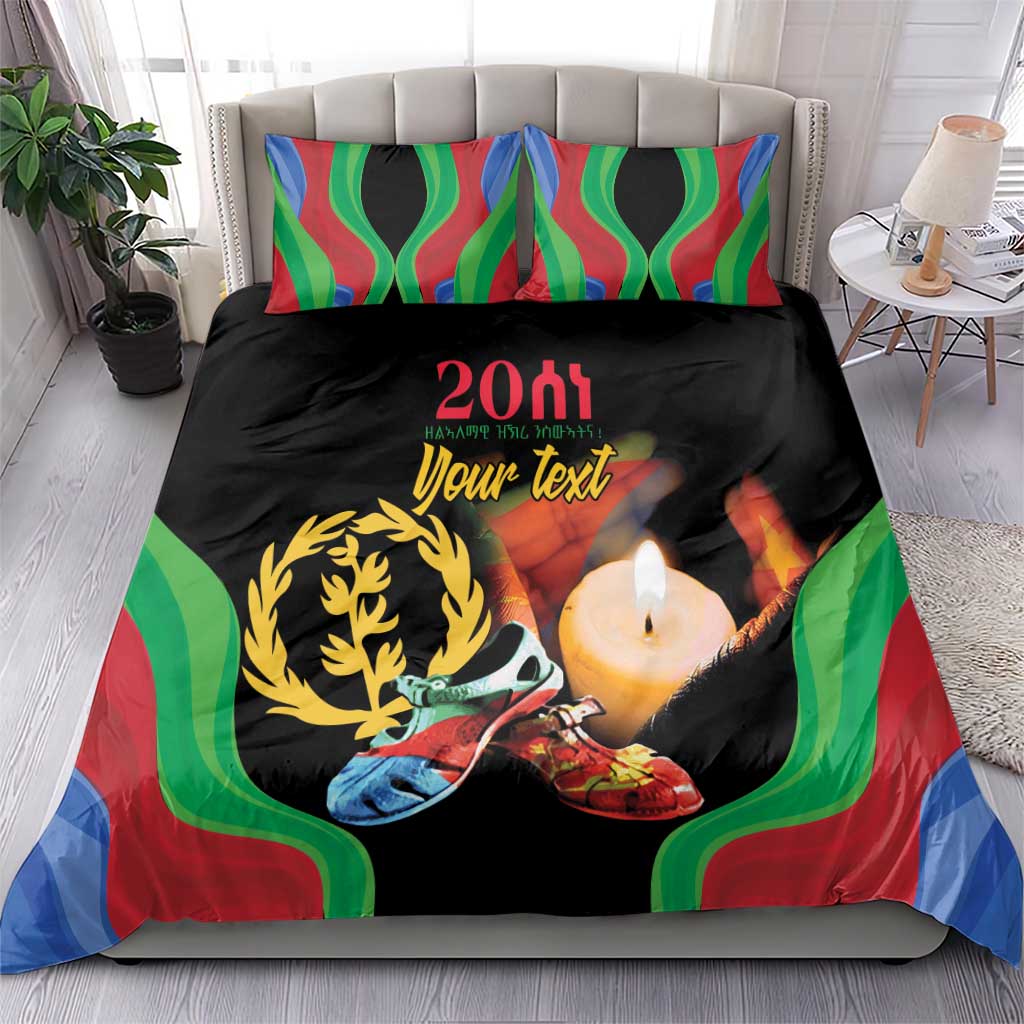 Personalized Afro-Eritrea Maelti Siwuat Bedding Set Shida Shoes Glory To Our Martyrs Eritrea LT9