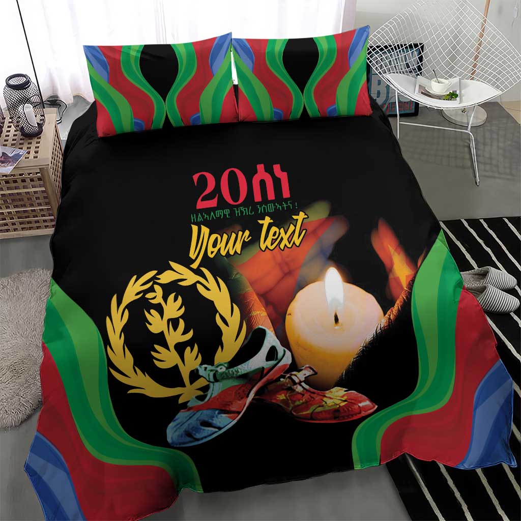 Personalized Afro-Eritrea Maelti Siwuat Bedding Set Shida Shoes Glory To Our Martyrs Eritrea LT9