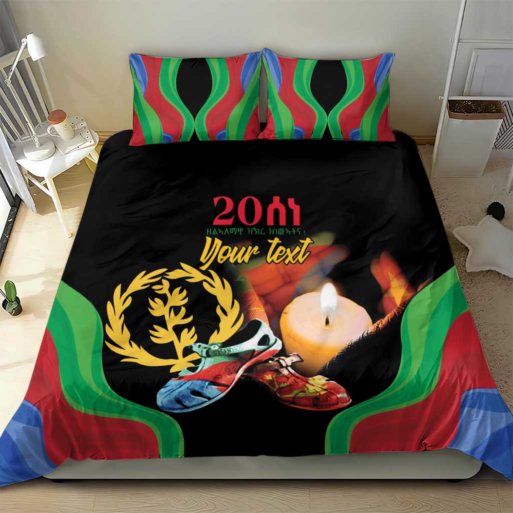 Personalized Afro-Eritrea Maelti Siwuat Bedding Set Shida Shoes Glory To Our Martyrs Eritrea LT9