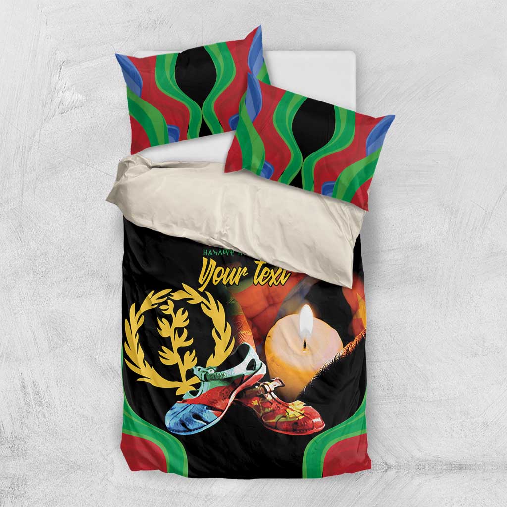 Personalized Afro-Eritrea Maelti Siwuat Bedding Set Shida Shoes Glory To Our Martyrs Eritrea LT9