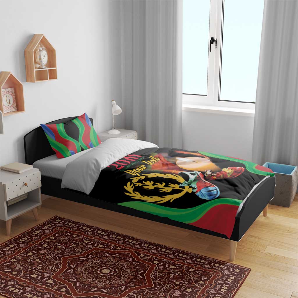 Personalized Afro-Eritrea Maelti Siwuat Bedding Set Shida Shoes Glory To Our Martyrs Eritrea LT9