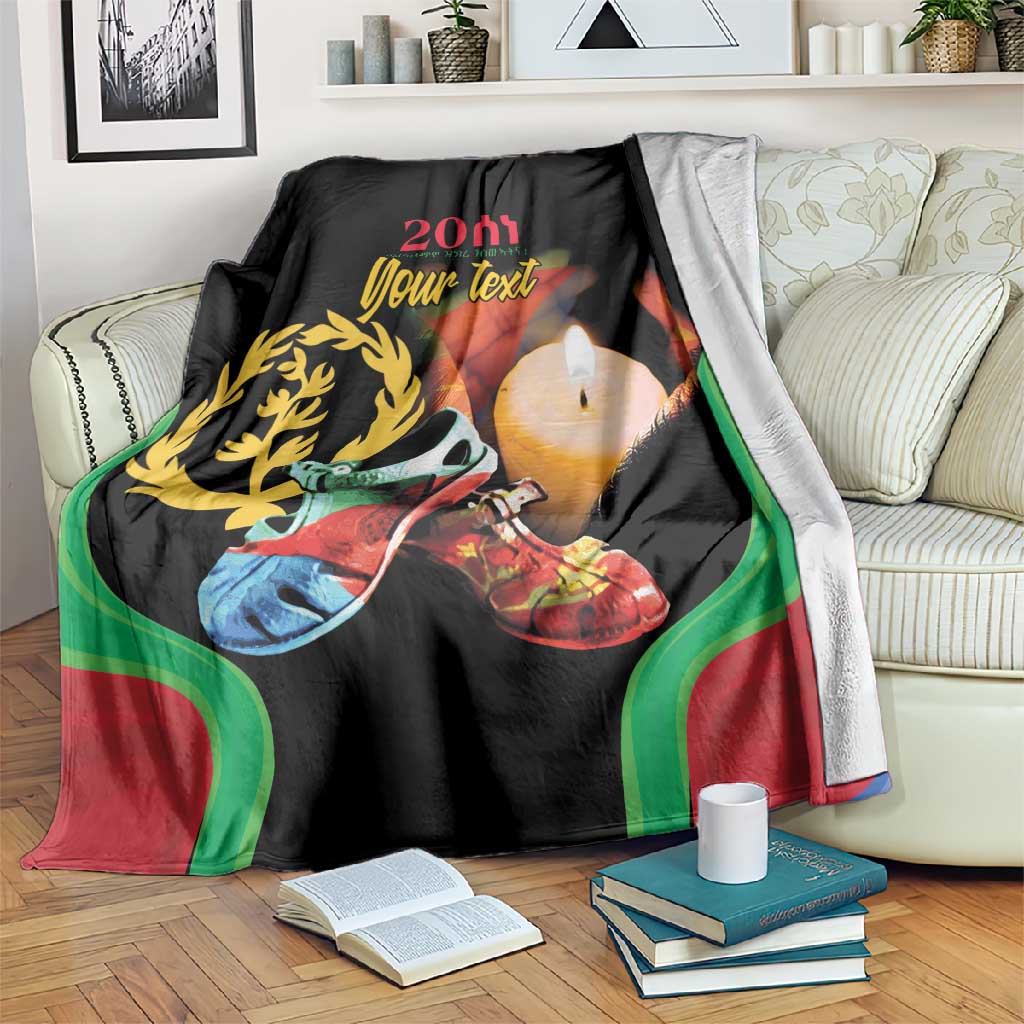 Personalized Afro-Eritrea Maelti Siwuat Blanket Shida Shoes Glory To Our Martyrs Eritrea LT9