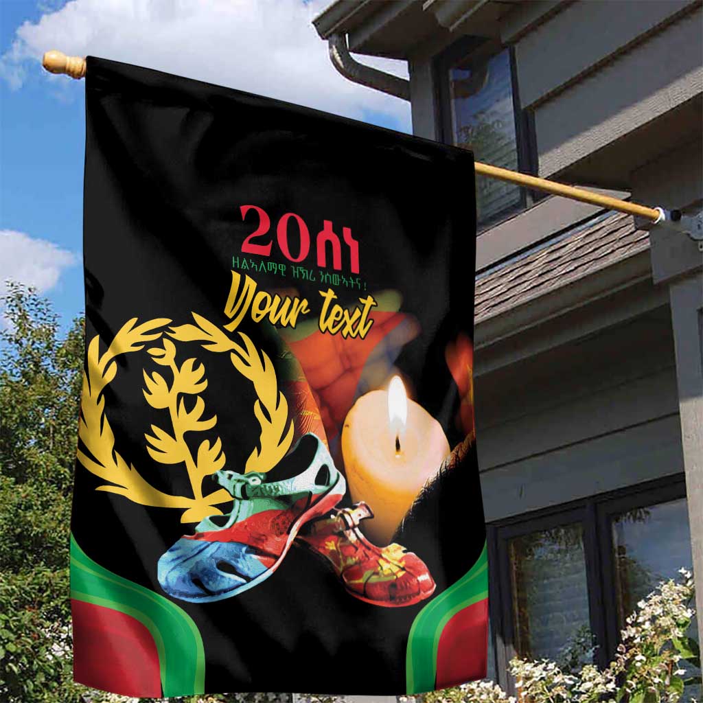 Personalized Afro-Eritrea Maelti Siwuat Garden Flag Shida Shoes Glory To Our Martyrs Eritrea LT9