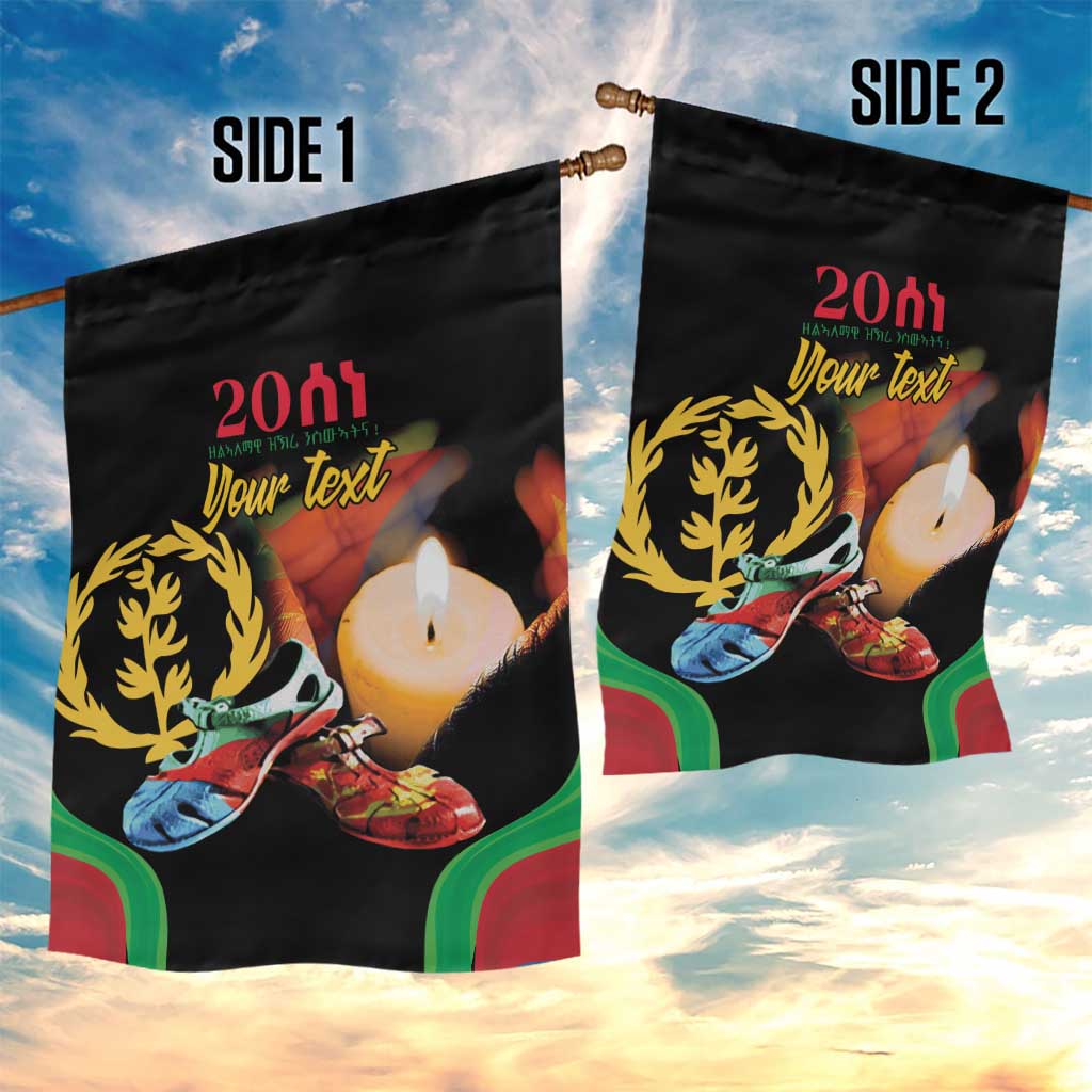 Personalized Afro-Eritrea Maelti Siwuat Garden Flag Shida Shoes Glory To Our Martyrs Eritrea LT9