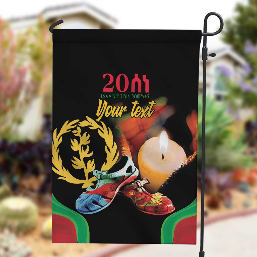 Personalized Afro-Eritrea Maelti Siwuat Garden Flag Shida Shoes Glory To Our Martyrs Eritrea LT9