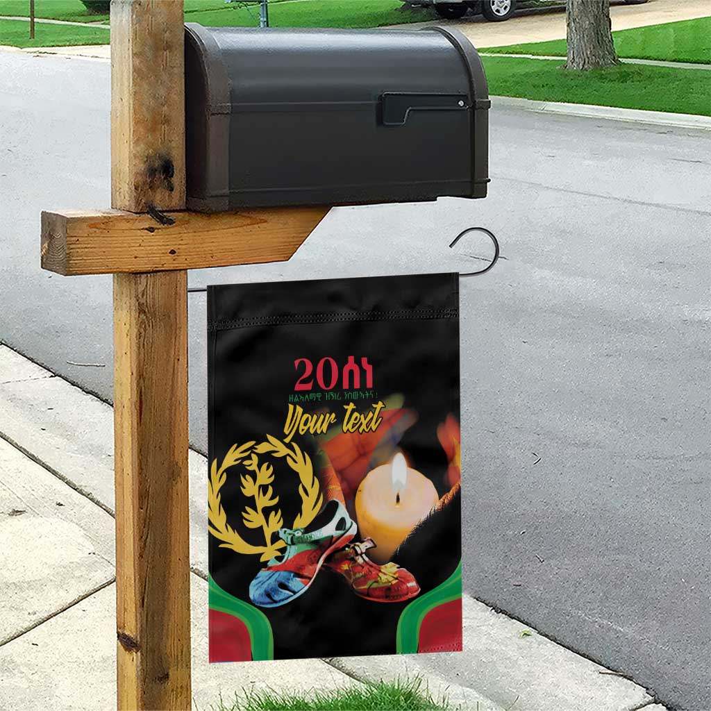 Personalized Afro-Eritrea Maelti Siwuat Garden Flag Shida Shoes Glory To Our Martyrs Eritrea LT9