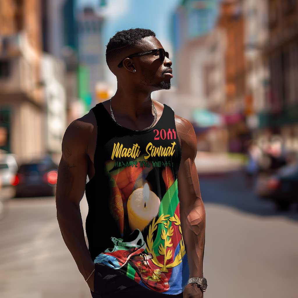 Personalized Afro-Eritrea Maelti Siwuat Men Tank Top Shida Shoes Glory To Our Martyrs Eritrea LT9
