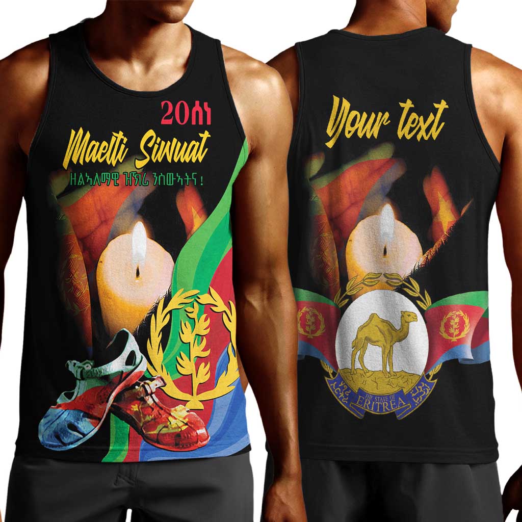 Personalized Afro-Eritrea Maelti Siwuat Men Tank Top Shida Shoes Glory To Our Martyrs Eritrea LT9