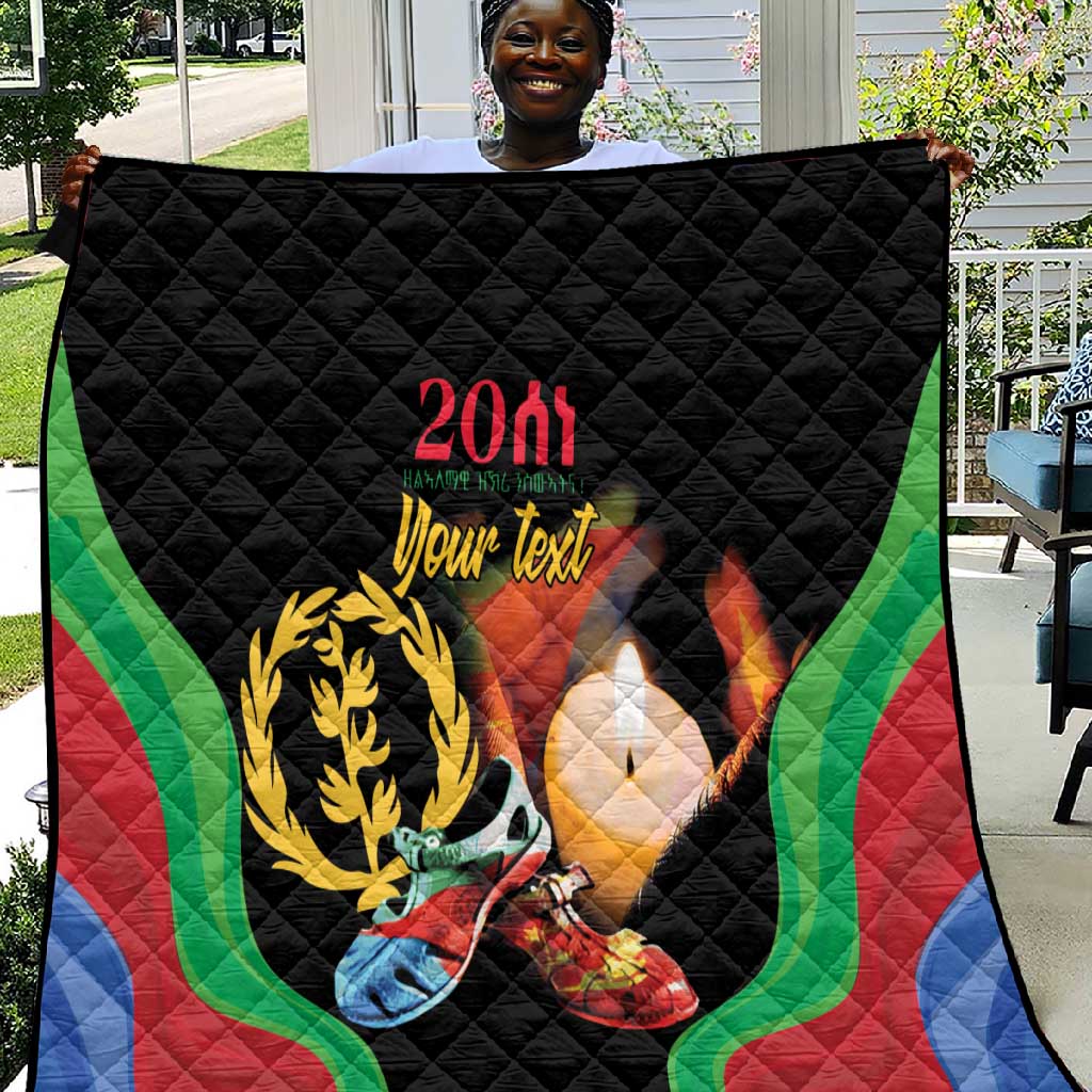 Personalized Afro-Eritrea Maelti Siwuat Quilt Shida Shoes Glory To Our Martyrs Eritrea LT9