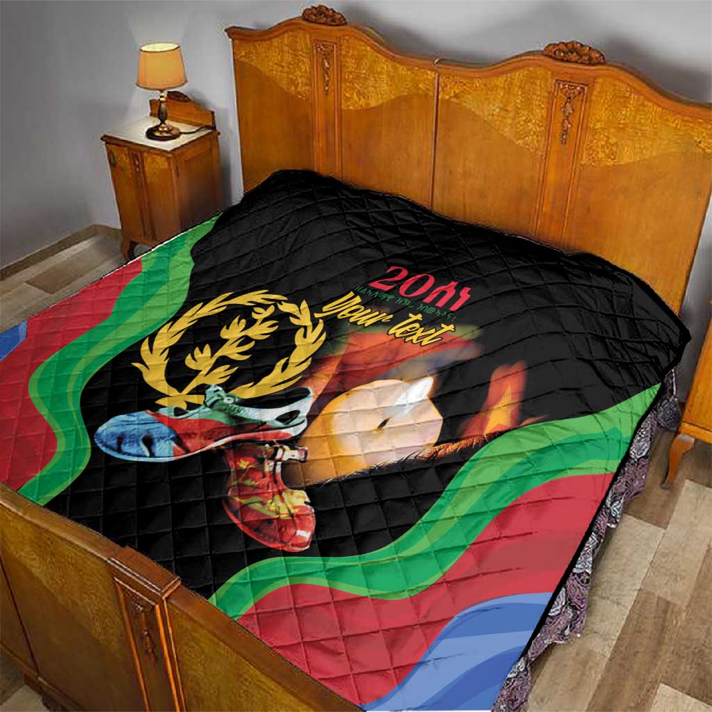 Personalized Afro-Eritrea Maelti Siwuat Quilt Shida Shoes Glory To Our Martyrs Eritrea LT9