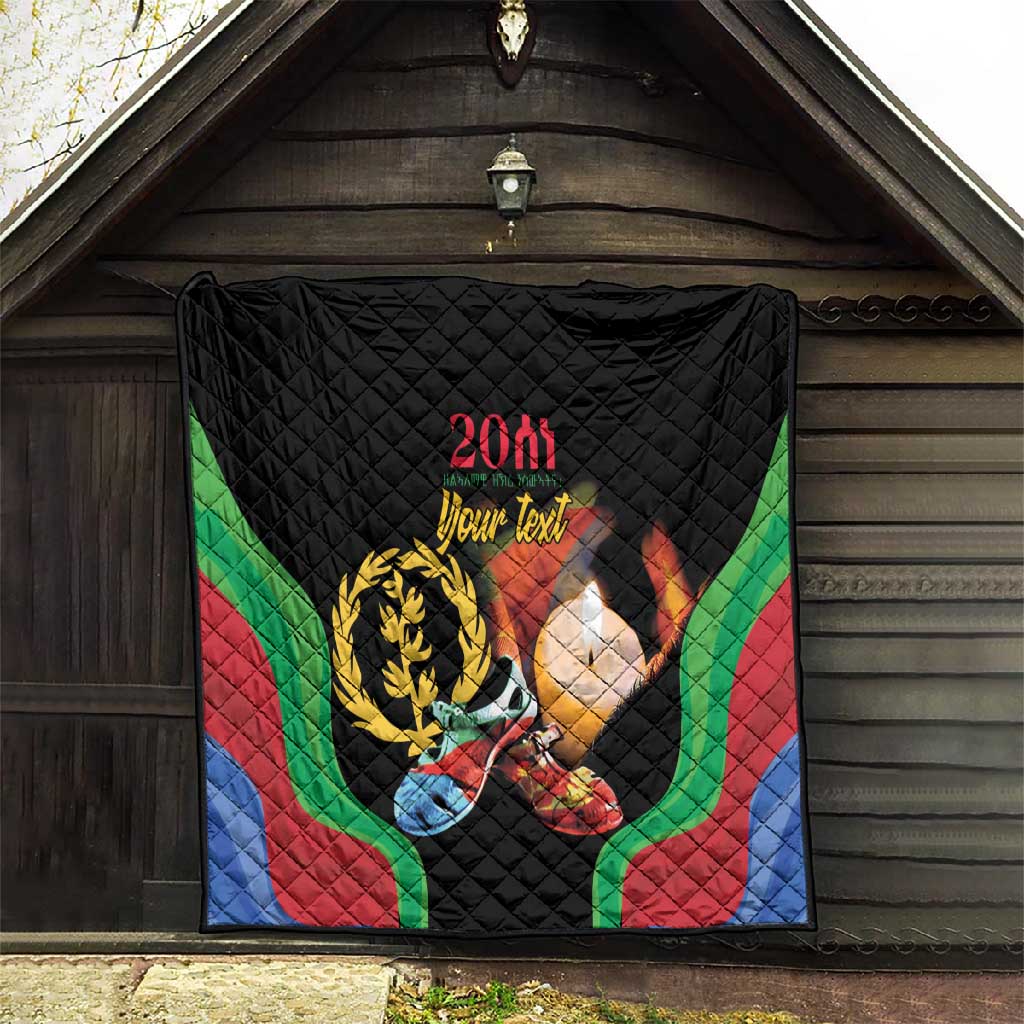 Personalized Afro-Eritrea Maelti Siwuat Quilt Shida Shoes Glory To Our Martyrs Eritrea LT9