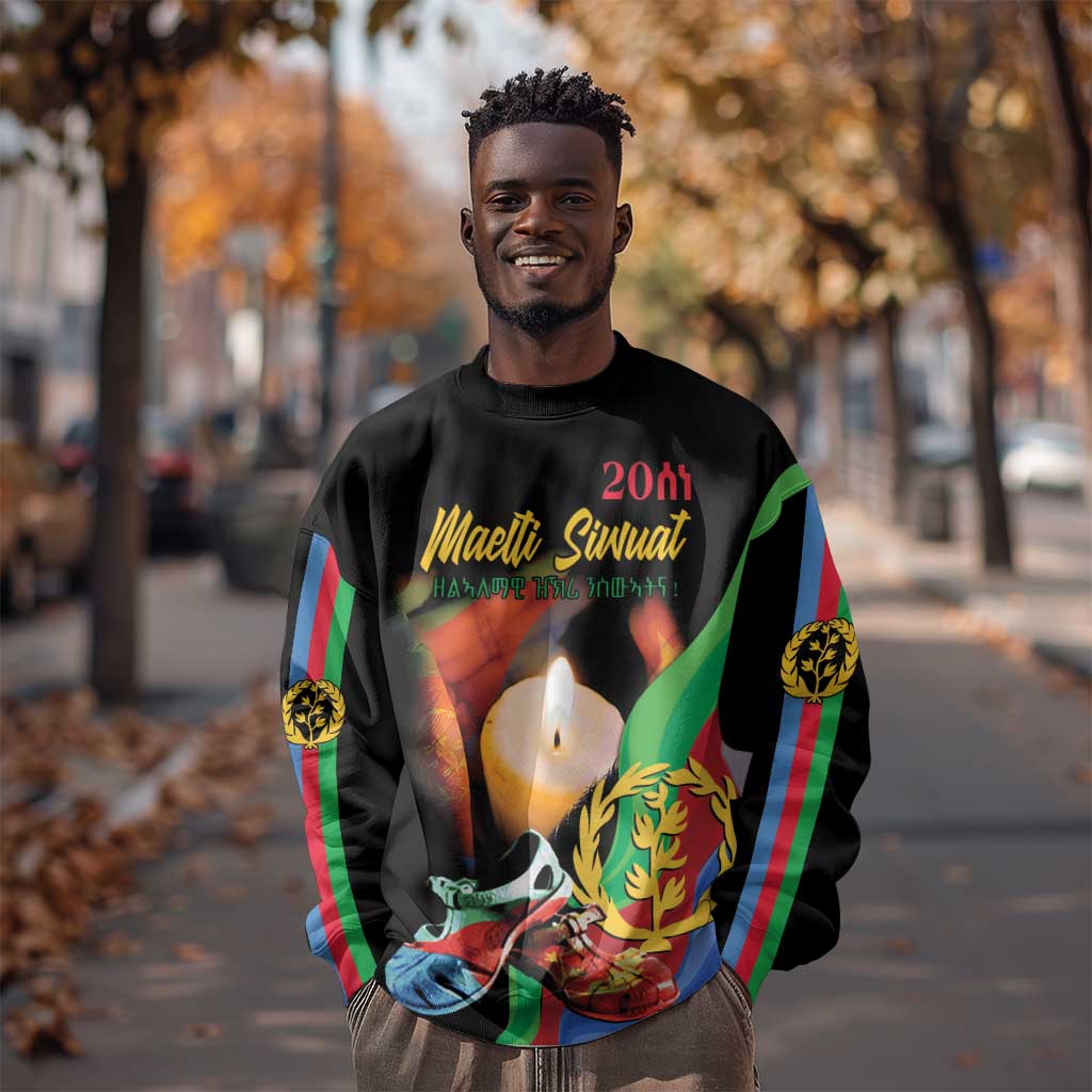 Personalized Afro-Eritrea Maelti Siwuat Sweatshirt Shida Shoes Glory To Our Martyrs Eritrea LT9