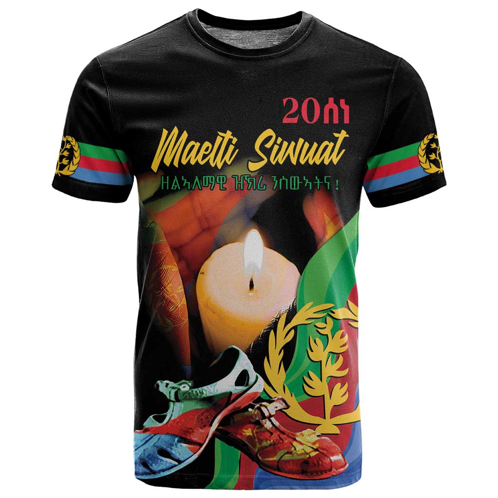Personalized Afro-Eritrea Maelti Siwuat T shirt Shida Shoes Glory To Our Martyrs Eritrea LT9