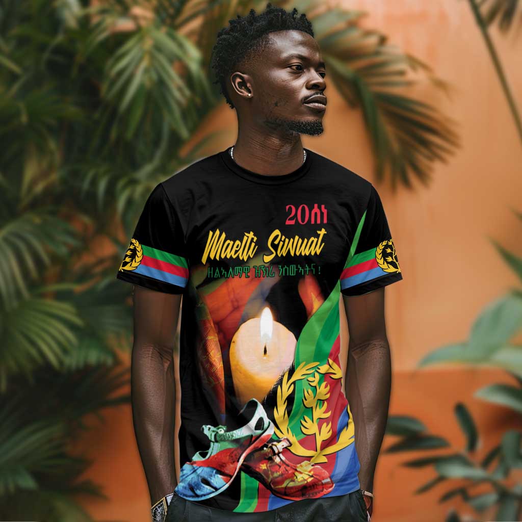 Personalized Afro-Eritrea Maelti Siwuat T shirt Shida Shoes Glory To Our Martyrs Eritrea LT9