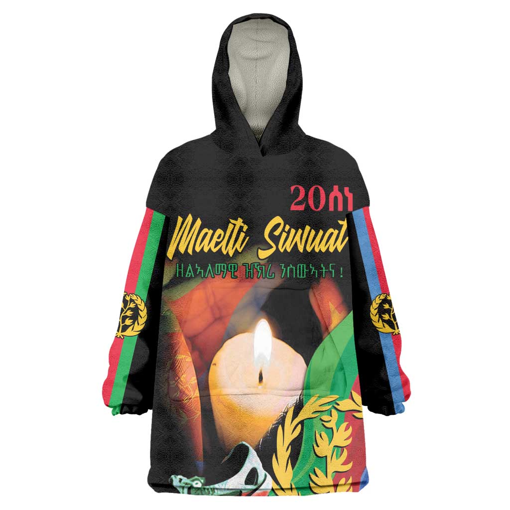 Personalized Afro-Eritrea Maelti Siwuat Wearable Blanket Hoodie Shida Shoes Glory To Our Martyrs Eritrea LT9