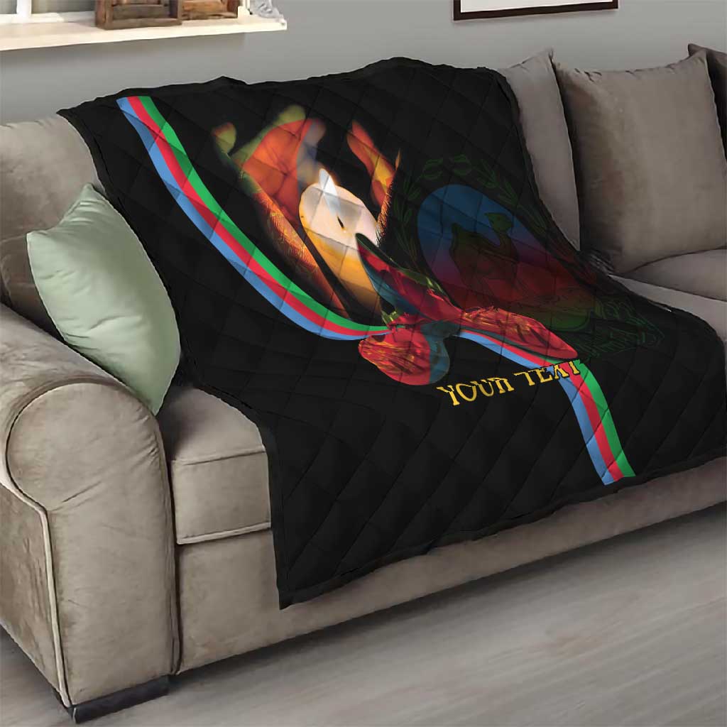 Personalized Afro-Eritrea Maelti Siwuat Quilt Candle Vigil Glory To Our Martyrs Eritrea LT9