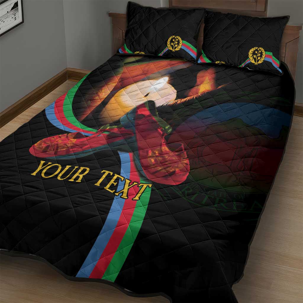 Personalized Afro-Eritrea Maelti Siwuat Quilt Bed Set Candle Vigil Glory To Our Martyrs Eritrea LT9