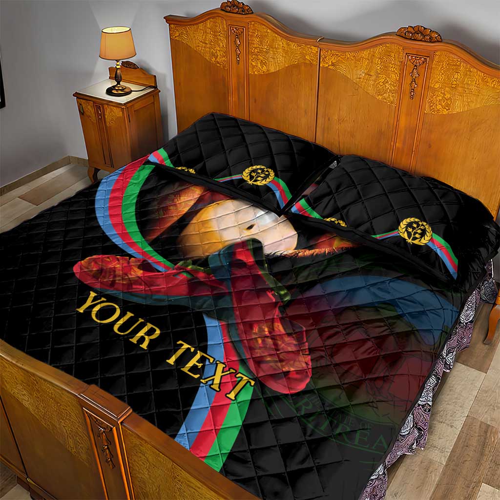 Personalized Afro-Eritrea Maelti Siwuat Quilt Bed Set Candle Vigil Glory To Our Martyrs Eritrea LT9
