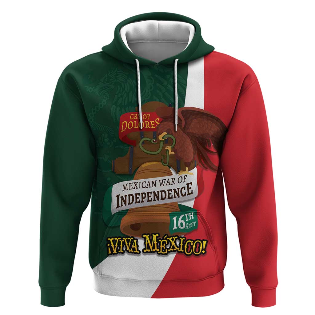 iViva Mexico Hidalgos Bell Personalized Hoodie Mexican Independence Day Fiesta LT9