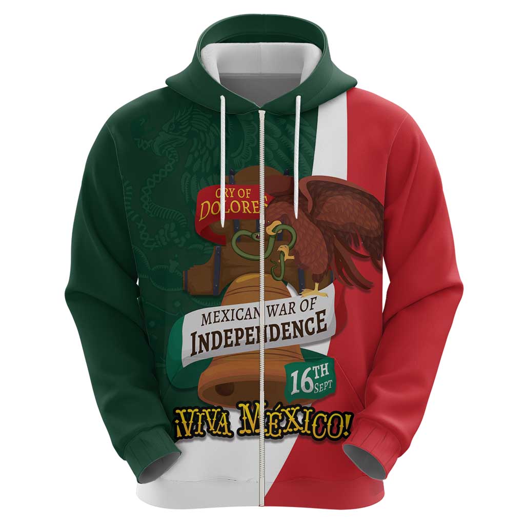 iViva Mexico Hidalgos Bell Personalized Hoodie Mexican Independence Day Fiesta LT9