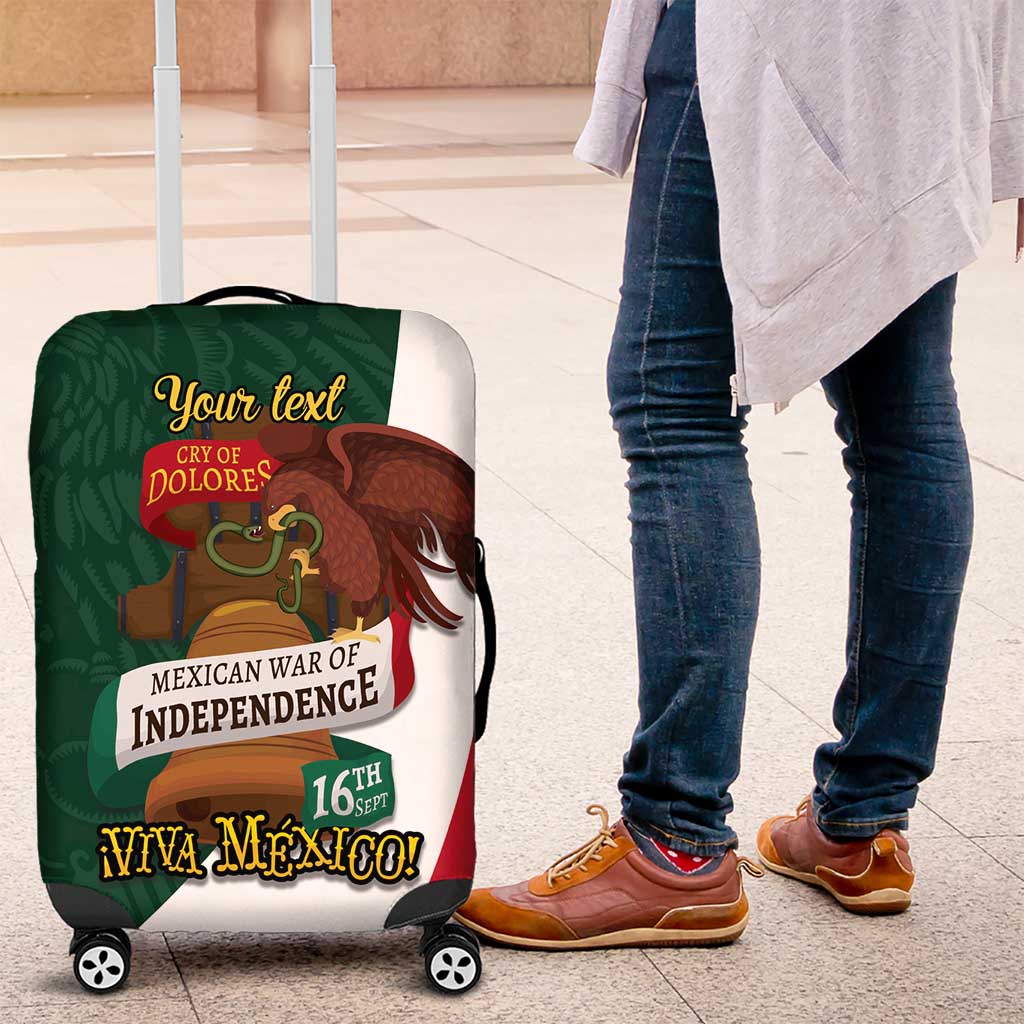 iViva Mexico Hidalgos Bell Personalized Luggage Cover Mexican Independence Day Fiesta LT9